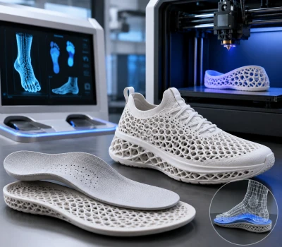 Ortoottiset pohjalliset ja 3D{1}}painetut kengät: miten 3D-skannaus + tekoäly ja lisäainevalmistu...